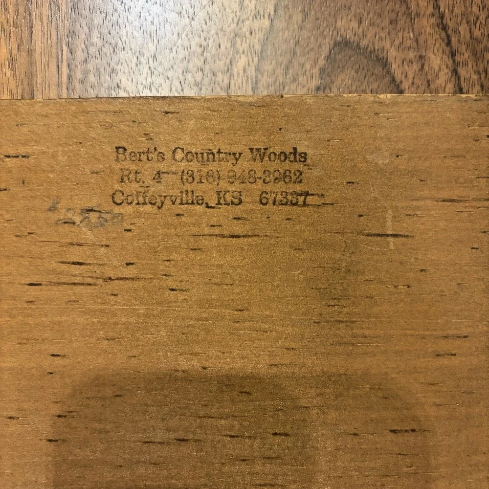 Vintage Bert's Country Woods Hand Painted Wood Plaque Schoolyard Kids Happy Days